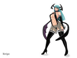 ark capcom darkstalkers demon_girl lingerie medium_breasts morrigan_aensland panties stockings succubus thighhighs underwear