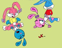 2006 anthro babs_bunny buster_bunny crossover female fur furry jk male mammal rabbit straight tiny_toon_adventures uncensored yang_(yin_yang_yo!) yin_(yin_yang_yo!) yin_yang_yo!