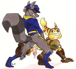 00s 2007 crossover male male_only multiple_males ratchet_(ratchet_and_clank) ratchet_and_clank sly_cooper sly_cooper_(series) smooth_fur tagme tyelle_niko yaoi