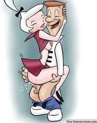 father_and_daughter flats free-famous-toons george_jetson hanna-barbera incest jab judy_jetson penis testicles the_jetsons