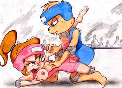 alvin_and_the_chipmunks alvin_seville brittany_miller charles_williams chipettes sex wrestling