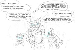 1boy 1boy1girl 1girls black_and_white comic comic_page destiny_(game) destiny_2 eliksni exo fallen female ghost_(destiny) guardian_(destiny) male robot robot_girl sketch tagme thiccrobots titan_(destiny)