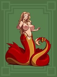 big_breasts blazbaros dragon erect_nipples hybrid jewelry ring