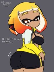 1girl 1girls agent_4_(splatoon) ass breasts danidrawz female inkling inkling_girl nintendo solo splatoon splatoon_2 tagme watermark wip