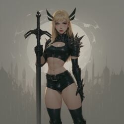 ai_generated blindparty futanari magik_(illyana_rasputin) marvel solo