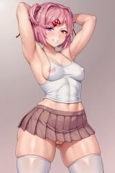 abs ai_generated doki_doki_literature_club natsuki_(doki_doki_literature_club) tagme