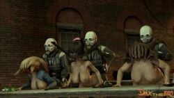 3boys 3d 3girls animated breasts chubby chubby_female civil_protection_(half-life_series) daxthebro family fast_headcrab fat fat_girl female female_headcrab gas_mask group_sex half-life half-life_(series) half-life_2 headcrab headcrab_zombie male mask masked masked_male metropolice_(half-life_series) nipples parallel_sex pmg poison_headcrab sister sisters source_filmmaker tagme valve_(company) video zombie zombie_girl