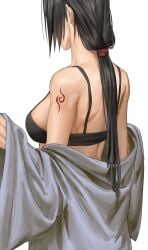 1girls arm_tattoo black_bra black_hair black_underwear bra breasts cleavage denggu_5 female female_focus female_only gender_transformation genderswap_(mtf) hair_ribbon hi_res high_resolution highres kimono light-skinned_female light_skin mature mature_female medium_breasts milf naruto naruto_(classic) naruto_(series) naruto_shippuden pale-skinned_female pale_skin perky_breasts ponytail pose posing ribbon robe rule_63 rule_63 shounen_jump shueisha sideboob solo solo_female solo_focus tattoo tied_hair uchiha_itachi underwear undressing very_high_resolution weekly_shonen_jump white_background yukata