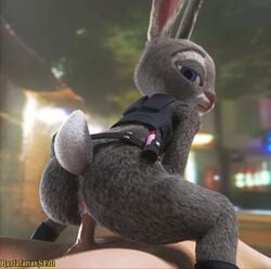 3d animated anthro anus ass blender clothing cowgirl_position disney erection female female_penetrated fur furry girl_on_top human_on_anthro judy_hopps looking_back male male/female male_penetrating male_penetrating_female penetration penis pussy rabbit rastafariansfm sex short_playtime shorter_than_10_seconds sound tail vaginal_penetration video zootopia