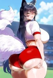 ahri ai_generated ass ass_focus back_view big_ass big_breasts big_butt big_thighs dijiai focus from_behind from_behind_position hourglass_figure league_of_legends looking_at_viewer looking_back nsfw riot_games round_ass round_butt thick thick_ass thick_butt thick_legs thick_thighs thighs wide_hips