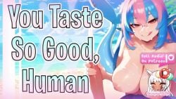 1girls asmr ass beach blowjob blue_hair cum cum_in_mouth deepthroat ejaculation fellatio interspecies large_breasts light-skinned_female monster_girl multicolored_hair nipples nude nude_female oral oral_sex outside outside_sex patreon_exclusive pink_hair resuscitation sea seaside shark_girl shark_humanoid shark_tail sound_only_video tagme video water