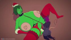 breasts dr._seuss dr_seuss genderswap_(mtf) grinch how_the_grinch_stole_christmas oatmealpecheneg