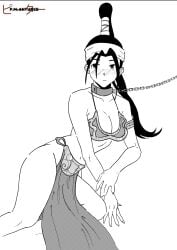 chains ibuki_(street_fighter) implied_sex leash leash_pull leashed_collar metal_bikini metal_collar pm_antunes pm_draws sex_slave slave slave_bikini slave_collar slave_leia_(cosplay) slave_outfit slavegirl street_fighter