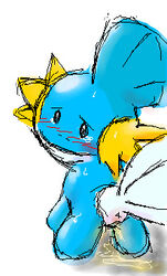 1girls amphibian anus ass black_eyes blue_eyes blush female female_only feral mudkip nintendo nude pasaran peeing pokémon_(species) pokemon pokemon_(species) pokemon_rse pussy simple_background solo sweat tail urine video_games wet white_background