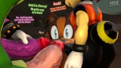 3d ass big_penis charmy_bee dialogue espio_the_chameleon fellatio female group male moorsheadfalling oral penis sex sonic_(series) sonic_boom source_filmmaker sticks_the_badger sticks_the_jungle_badger sticks_the_tejon straight team_chaotix text vector_the_crocodile