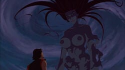 big_breasts breasts clothed clouds dark_image dreamworks edit eris_(sinbad) female gan_(artist) goddess lipstick long_hair male nipples screenshot screenshot_edit sinbad sinbad:_legend_of_the_seven_seas sky topless