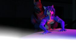 3d anubis_(smite) arrest canine deity female fox jackal krystal male mammal nintendo police smite star_fox straight video_games