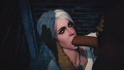 1boy 1boy1girl 1girls 3d cd_projekt_red ciri dark-skinned_male fellatio interracial oral sdbtt the_witcher the_witcher_(series) the_witcher_3:_wild_hunt