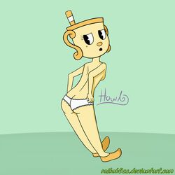 ass cuphead:_the_delicious_last_course cuphead_(game) female female_only ms._chalice raikows white_panties