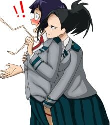 black_hair boku_no_hero_academia breasts cum_in_pussy hand_under_skirt jiro_kyoka jirou_kyouka kyoka_jiro kyouka_jirou lesbian_rape lesbian_sex molestation momo_yaoyorozu my_hero_academia ograniczony purple_hair rape rape_slave raped raped_girl raped_superheroine shool_uniform skirt slave tomboy uniform yaoyorozu_momo yuri