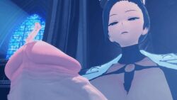 1boy 1futa 1futagiantess 1giantess 3d animated animated_gif astrid_(futa_prision) astronomical_breasts astronomical_penis big_dom_small_sub bouncing_penis dominatrix futa_giantess futa_is_bigger futa_prision futanari giantess_futa giantess_futanari gigantic_ass gigantic_breasts gigantic_penis gigantic_testicles gigantic_thighs indifference indifferent monster_cock night ninja_head urethral_insertion urethral_vore