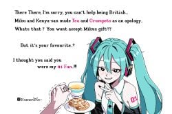 artist_name blush cum cum_on_food cum_on_hair english_commentary female femdom food hatsune_miku highres implied_netorare kumoripix messy netorare pee_in_container pixel_art queen_of_spades_symbol stain stray_pubic_hair trembling urine vocaloid