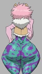 1girls 2025 2d 2d_(artwork) ass back_view big_ass big_butt boku_no_hero_academia clothed clothing female female_only humanoid mina_ashido my_hero_academia n00b_x5_(lt4l14n0) pink_body pink_hair pink_skin rear_view solo solo_female