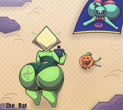 beach beach_towel big_ass big_breasts big_butt bikini blue_diamond_(steven_universe) breasts giant_ass giant_breasts giant_female huge_ass huge_breasts peridot_(steven_universe) pumpkin recording shortstack size_difference smaller_female steven_universe steven_universe_future sunscreen taller_female taller_girl zhe_rat