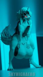 absurd_res anthro aviators balls big_balls big_penis blender_(artwork) blender_cycles canid canid_demon canine demon digital_media_(artwork) genitals hellhound helluva_boss herm hi_res intersex loona_(helluva_boss) mammal mythological_canine mythological_creature mythology penis skyhighaero solo