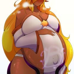 1girls female huge_breasts hyper_belly mayternity pinup pregnant pregnant_female purpleguyri riley_moore_(artist) tagme taiyoko_(p.m._seymour) thick_thighs womb_tattoo