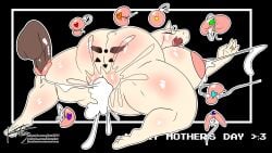 absurd_res aftermath big_breasts big_penis bodily_fluids breasts cum genital_fluids genitals heart_symbol hi_res huge_breasts huge_cock in_front ovulm penis pleased presenting sex toriel undertale undertale_(series) vaginal_penetration