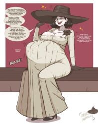 alcina_dimitrescu arbrianarchy english_text resident_evil resident_evil_8:_village sitting vore