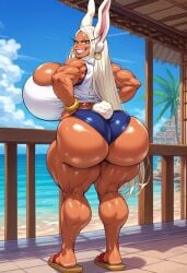 ai_generated bimbo female mirko miruko my_hero_academia ptriot_arc rumi_usagiyama