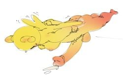 2025 anthro areola ass balls big_balls big_penis bodily_fluids breasts brown_eyes cartoon_network cum erection fairy genital_fluids genitals gynomorph huge_balls huge_cock hyper hyper_balls hyper_genitalia hyper_penis intersex lactating leaking_cum looking_back musikalgenius navel nipples open_mouth penetration penis penis_on_ground penny_fitzgerald precum simple_background solo the_amazing_world_of_gumball vein veiny_penis white_background wings yellow_body