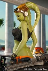 1girls 3d alien aphrodite-ns ass big_ass female green_skin hera_syndulla solo star_wars twi'lek