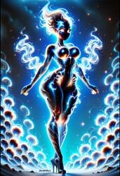 ai_generated darkeffect elemental elemental_creature elemental_humanoid female female_focus female_only flame flames front_view solo solo_female solo_focus