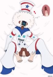 /// 1cuntboy 2025 2boys 888000111k african_american afro afro-native anon anonymous_male artist_name bed blue_boots blue_gloves blush captain_sirius_oculus cuntboy curvy_male dark-skinned_cuntboy dark_skin first_porn_of_character funk funky grabbing_legs grabbing_sheets hat heart humanoid in_bed light-skinned_male littlebigplanet littlebigplanet_karting long_penis moaning platform_heels self_upload spread_legs suit torn_clothes tv_head vaginal_penetration white_afro white_hair x-ray
