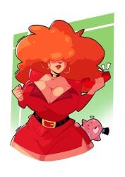 big_breasts big_thighs big_titties breasts clothing curvaceous curvaceous_female curvaceous_figure curvy curvy_figure curvy_hips dress female female_focus female_only mayor_mayor miss_bellum mr_mapache orange_hair powerpuff_girls sara_bellum solo