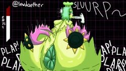 ass_grab asshole_focus green_(deltarune) lewdaether musk_clouds ralsei spitroast susie_(deltarune) sweat sweaty_ass