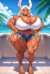 ai_generated bimbo female mirko miruko my_hero_academia ptriot_arc rumi_usagiyama