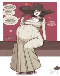 alcina_dimitrescu alternative_version arbrianarchy english_text resident_evil resident_evil_8:_village sitting vore