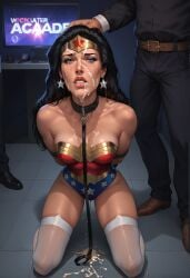after_fellatio ai_generated cum_on_face leash wonder_woman