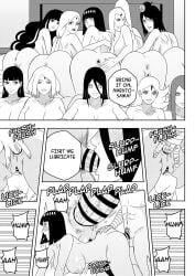 10girls 1boy 6+girls ada_(boruto) anal anal_sex bent_over bisexual bisexual_female blowjob boruto:_naruto_next_generations brother_in_law_and_sister_in_law comic commentary cunnilingus delta_(boruto) dialogue doggy_style english_text female female_focus fingering fingering_ass fingering_partner group group_sex harem husband_and_wife hyuuga_hanabi hyuuga_hinata implied_incest ino_yamanaka inviting_to_sex kneeling konan licking licking_pussy mother_and_son multiple_girls naruto_(series) ninrubio oral presenting presenting_ass presenting_pussy sakura_haruno siblings sisters speech_bubble story temari tenten text tsunade uzumaki_kushina uzumaki_naruto