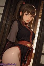 1girls ai_generated anji(avatar) avatar_the_last_airbender clothed emp_kimberly female no_panties posing