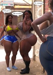 3d 3girls big_ass big_breasts big_thighs breasts bust busty curvaceous curvy curvy_figure dark-skinned_female dark_skin enormous_ass enormous_breasts fat_ass female flávia_santos flavia_santos gigantic_ass gigantic_breasts hips hourglass_figure huge_ass huge_thighs hyper_ass hyper_breasts janice_santos large_ass large_thighs massive_ass massive_breasts mature mature_female multiple_girls olivia_dos_santos olivia_santos original original_character original_characters slim_waist thick thick_ass thick_hips thick_legs thick_thighs thighs tonices voluptuous waist wide_ass wide_hips wide_thighs