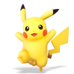 1boy 2018 3d alpha_channel animal_genitalia animal_penis belly brown_eyes brown_fur digital_media_(artwork) edit feet feral flaccid fully_sheathed furry jumping male male_only mammal nintendo no_nipples nude official_art paws pikachu pokémon_(species) pokemon pokemon_rgby red_cheeks rodent shadow sheath smile solo spread_arms super_smash_bros. tail testicles thick_thighs video_games white_background yellow_fur zekromlover zoophilia