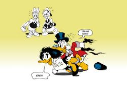 clothed_sex daisy_duck disney donald_duck ducktales magica_de_spell rape ripped_clothing scrooge_mcduck shocked soft_feathers