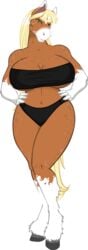 anne anne_(hth) bikini black_bikini crowchild equine furry high_tail_hall hth_studios swimsuit