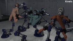 3d 3girls aayla_secura ahsoka_tano anal anal_insertion ball_gag bondage breasts clone_wars double_insertion female female_only femsub fucking_machine gag gagged jedi jedi_master jedi_padawan kirelic mouth_gag multiple_girls multiple_subs naked nude orgasm_factory padme_amidala pussy sex_machine slave slavegirl star_wars togruta twi'lek vaginal vaginal_insertion