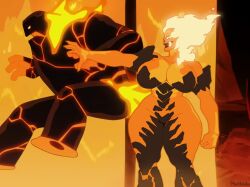 1girls amazon_prime big_breasts breasts busty child_bearing_hips curvy curvy_figure edit elemental_creature elemental_humanoid female female_only fire first_porn_of_character giant_breasts huge_breasts invincible invincible_(tv_series) large_breasts lava massive_breasts methados monster monster_girl screenshot_edit skull skull_face volcanikka voluptuous voluptuous_female wide_hips